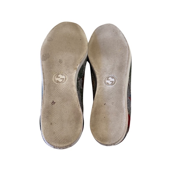 Gucci Limited Edition Sparkle Sneakers with Blue Jay and Red Canary birds - Picture 7 of 7